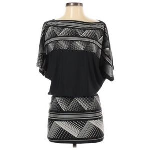BCBGMax Azria ~ Geometric print blouson dress